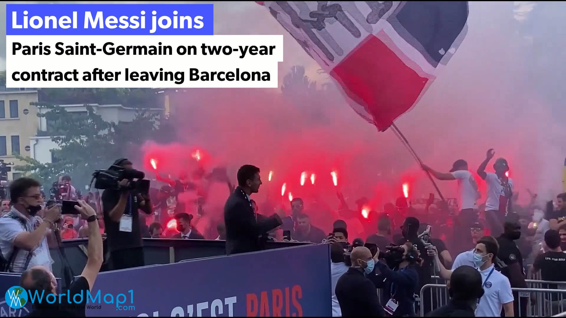 Lionel Messi 2021 Barcelona'dan PSG'ye transfer oldu